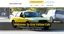 Desktop Screenshot of erieyellowcab.com